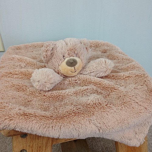 Kellytoy Bear Lovey Lovie Brązowy Jasnobrązowy Grzechotka Koc ochronny Pluszowy Super Miękki