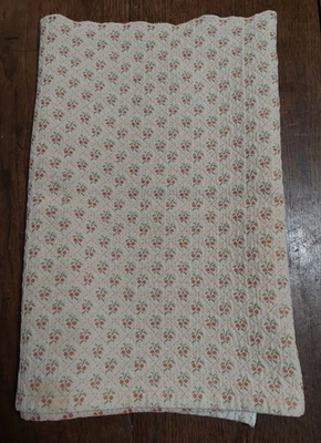 Coupon de tissu ameublement fleurettes 39 X 100 cm - Photo 1/4