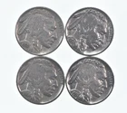 Buffalo Nickels Sharp Horn XF/AU - 1935 1936 1934 1937 Lot Collection *425