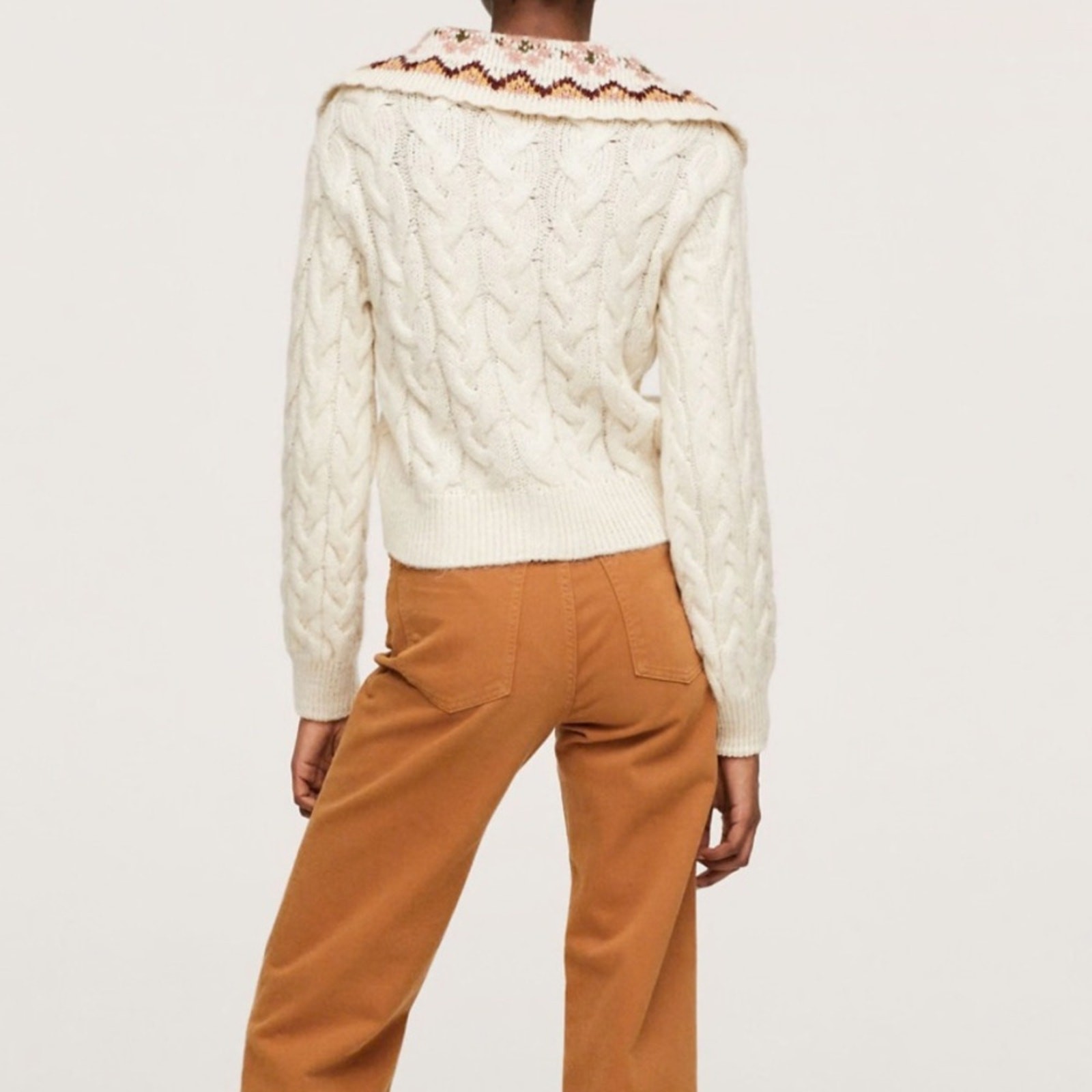 Mango Woman's Cable Knit Button Front Cardigan St… - image 7