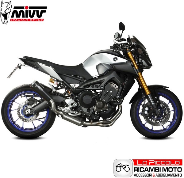 Komplettes Scarico Mivv X-M1 Schwarz Yamaha FZ-09 850 2013 2014 2015 2016-image