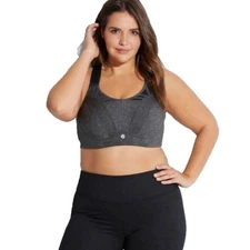 Livi Active Lane Bryant Women Sports Bra High Impact Molded Underwire 46D Gray