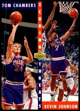 1992 Tom Chambers / Kevin Johnson Upper Deck Basketball #64b Phoenix Suns