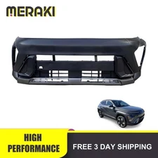 Front Bumper Assembly Set W/ Radar Grille Compatible with 2024-2025 Hyundai Kona