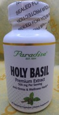 Organic HOLY BASIL Wellness Non GMO Tulsi Dietary SUPPLEMENT 60 Capsules Herb