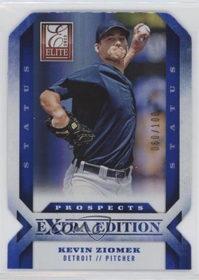 2013 Panini Elite Extra Edition Status Blue Die-Cut 60/100 Kevin Ziomek #137 z7h