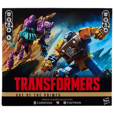 Transformers Age of the Primes Wreck    n Doom Collection Fisitron and Carnivac Ac
