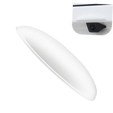 Car Rear View Camera Cover, Wider Longer Waterproof Protective 1 PC White