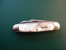 RARE Vintage WILBERT CUTLERY CO. folding pocket knife Pearl 3 blade Chicago Il.