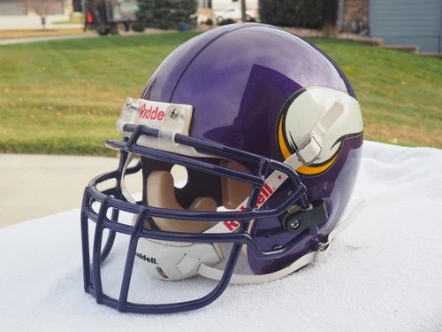 Adrian Peterson Minnesota Vikings Authentic Proline Helmet, Signed, 2 COA's