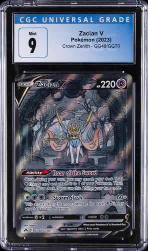 Zacian V graded CGC 9 for sale on eBay