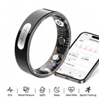 Smart Ring ECG PPG Blood Pressure Heart Rate Sleep SpO2 Tracker IP68 Waterproof