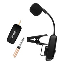 Wireless Saxophone Microphone Clip On Trumpet for Trombone Clarinet Tuba