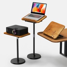 2 in 1 Dual-use Laptop Floor Stand  Laptop Stand for Desk, Solid Wood Portab...