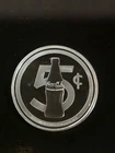 Coca Cola 1 Ounce Silver Coin Proof 5C "The Pause That Refresher"