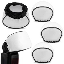 4 Pcs Universal Soft Mini Flash Bounce Diffuser Cap for Flashgun Speed Light ...