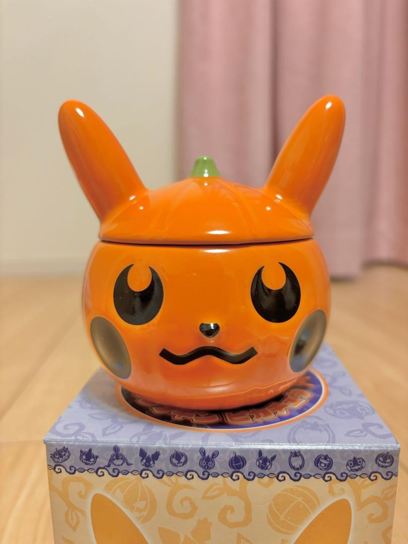 Pokemon Pumpkin Pikachu Pottery Candy Pot Pokemon Center Original