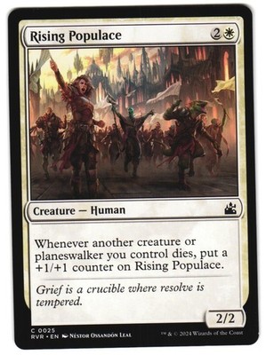 Rising Populace 25 C Ravnica Remastered NM MTG