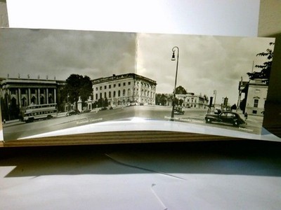 Berlin. Unter den Linden. Alte Ansichtskarte / Klappkarte sw, unliniert u. ungel