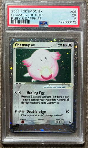 Chansey ex graded PSA 5 for sale on eBay