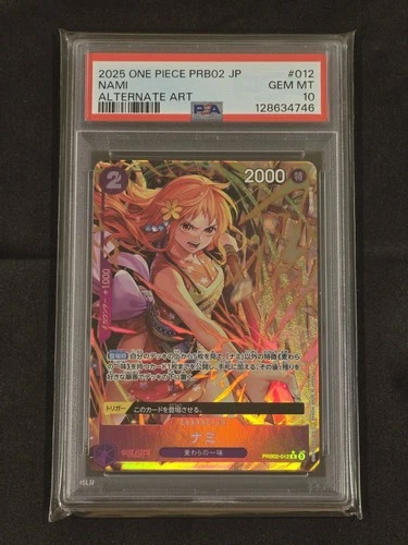 2025 One Piece Nami PRB 02 12 Alt Art PSA 10