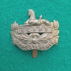 WW1 The Gloucestershire Regiment Brass Economy Cap Badge