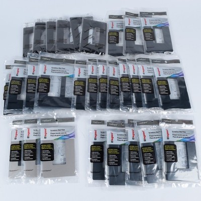 Legrand RADIANT Wall Plate Lot Decora Cover Screwless Black Graphite Nickel