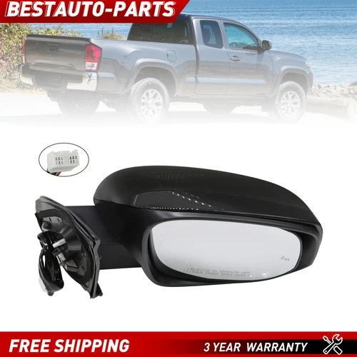For 2016-2023 Toyota Tacoma RH Mirror Power Heated Power Folding w/ Signal Ligh