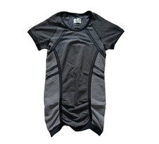 Athleta Momentum Heather Tee Gray Short Sleeve Workout Active Top Women's Medium