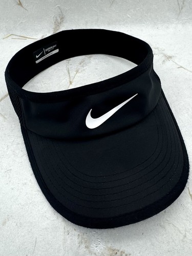 Cappellino donna Nike Featherlight nero visiera OSFM atletico tennis golf dri fit - Foto 10 di 14