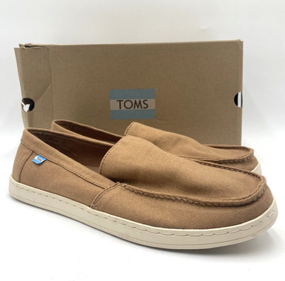 TOMS AIDEN Men's NEW Slip-on Loafers Toffee Hemp Multiple Sizes