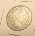 BARBER DIME, 1913-P, EXCELLENT EF CONDITION, GREAT DETAILS, LUSTER
