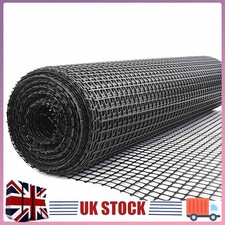 10M Garden Fence Netting Mesh Protection Farm Fence Plastic Black Roll UK New