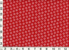 White Stars on Dotted Red Patriotic Quilting Sewing Fabric by the Yard  #1112