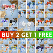 200 Styles Disney Parks Princess Sequin Minnie Mouse Ears Mickey Ears Headband