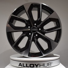 GENUINE AUDI A3 8Y BLACK CUT 5 TWIN 19" INCH ALLOY WHEEL X1 8Y0601025S