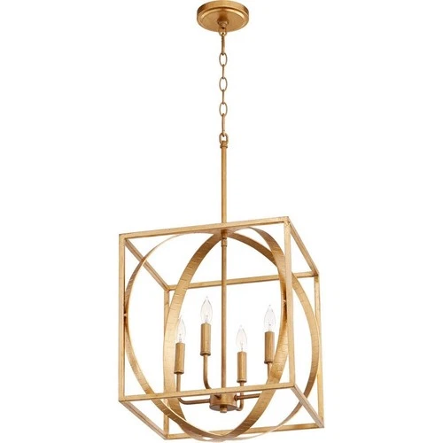 Quorum Lighting - Four Light Pendant - Pendant - 4 Light Cube/Sphere Pendant in - Picture 1 of 2