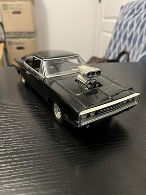 Black 1970 Dodge Charger 1:18 Scale Diecast Model Car Fast & Furious By ERTL