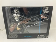 STAR WARS The Black Series 6    Speeder Bike with Biker Scout Action Figure