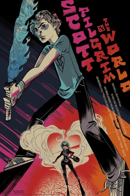 Scott Pilgrim vs. The World Mondo Movie Poster By Anne Benjamin Art Print BNG