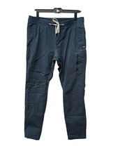 Vuori Pants Men's Large Blue Ripstop Climber V412 Elastic Drawstring Z11-8
