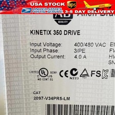 2097-V34PR5-LM /A Kinetix 350 Servo Driver Factory Sealed AB US Free Tax