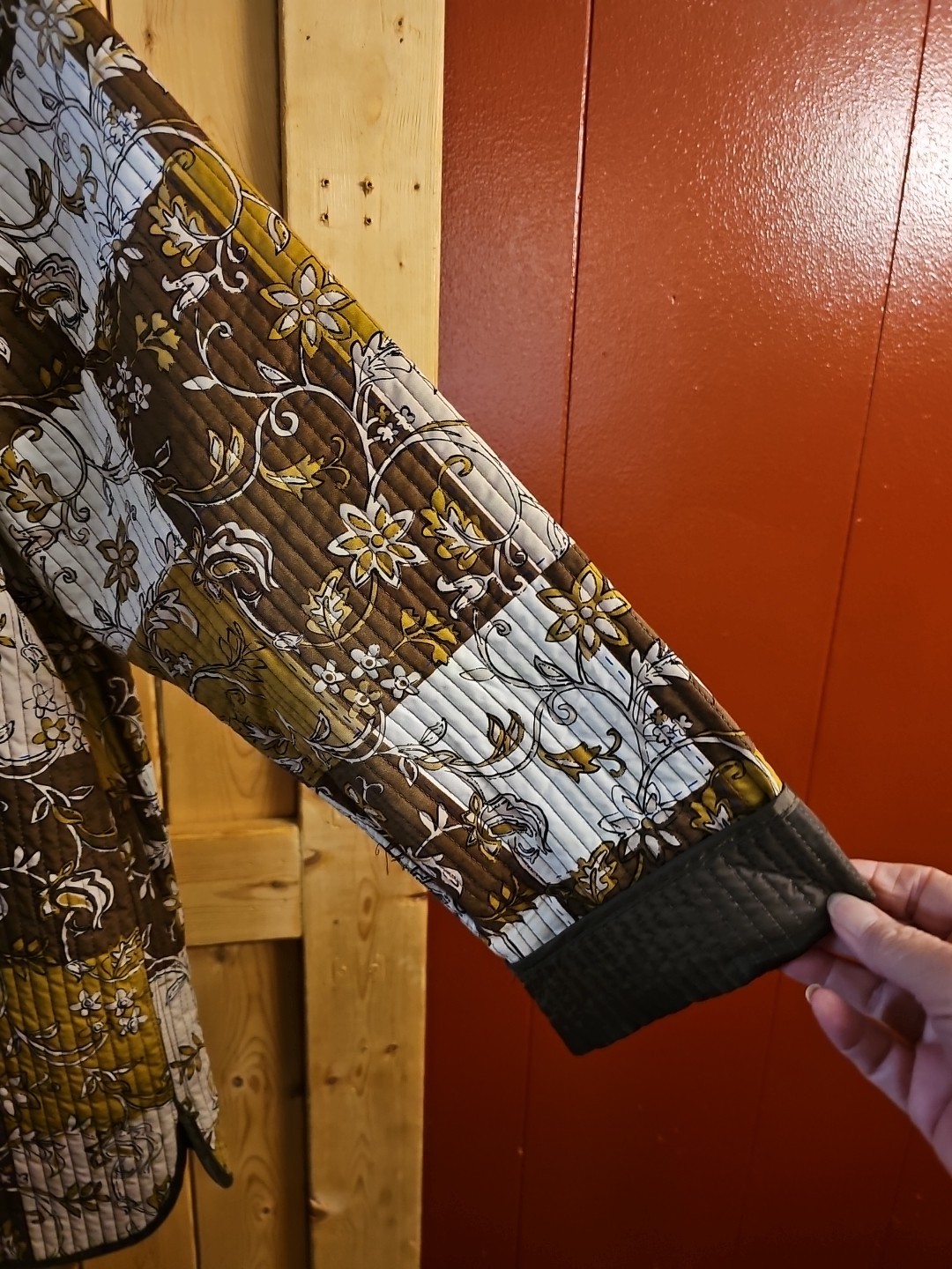 Womens Reversable Patchwork Long Sleeve Jacket Si… - image 6