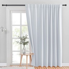 Wall Divider, Sliding Door Curtain Window Treatment, Energy Smart Thermal Ins...