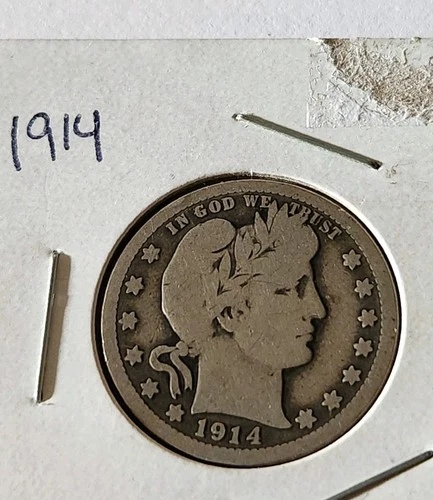 1914-p barber Quarter