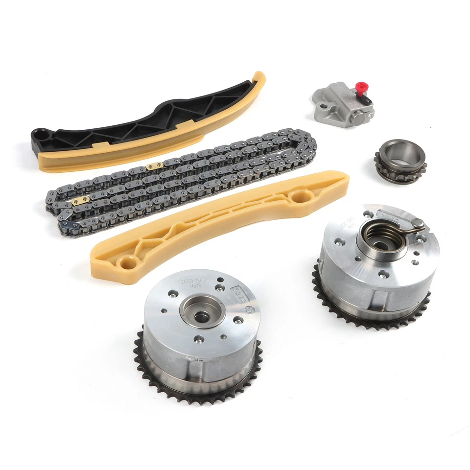 Kit de cadena de distribución con piñón de engranaje VVT para Hyundai Accent Veloster 12-21 Kia Rio Foto 3 de 4