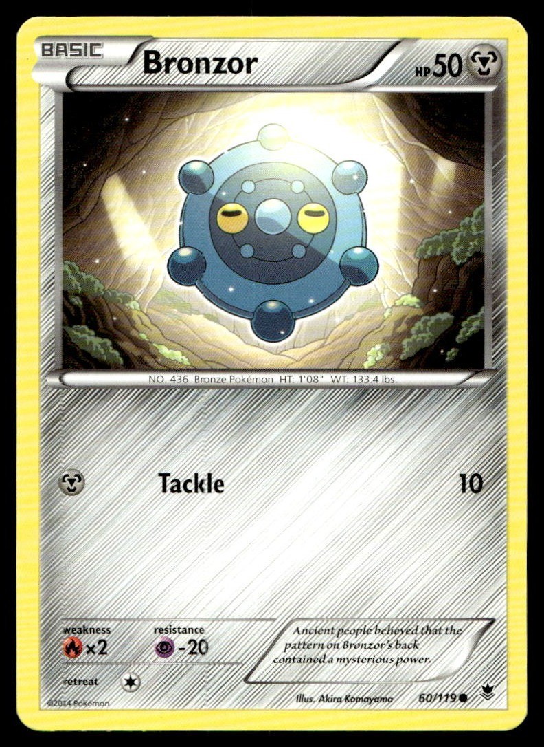 NM Bronzor [XY - Phantom Forces 60/119] Common Pokemon TCG