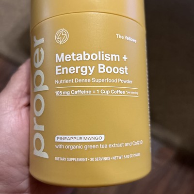 Proper The Yellows Metabolism + Energy Boost Sugar Free Energy Drink Powder 1/27