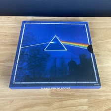 Pink Floyd 3 Pairs Crew Socks - Dark Side Of The Moon Album Cover Box Sz 10-13