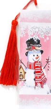 SNOWMAN & SNOWFLAKES - FLOWERS,BIRDS,CATS,DOGS-BOOKMARKS